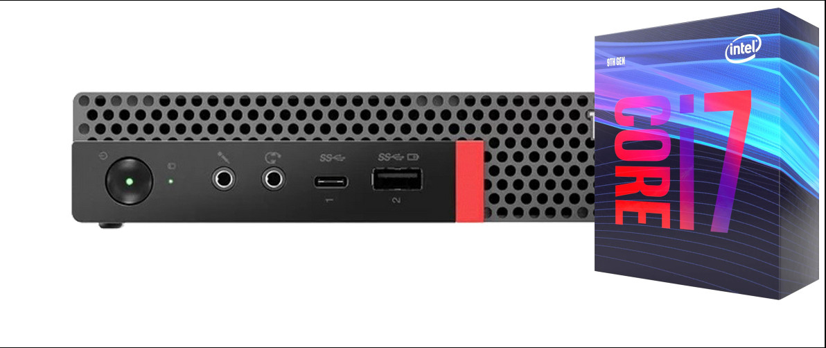 NICE COMPUTERS ThinkCentre Tiny PC- Core i7 (9th Gen) [8 Cores, 8 Threads, Upto 4.70 GHz] [KFG] Core™ i7 (9th Gen) (32 GB RAM/Integrated Intel® Ultra HD 630 Graphics/1 TB SSD Capacity/Windows 11 Pro) Mini Tower with MS Office image 1