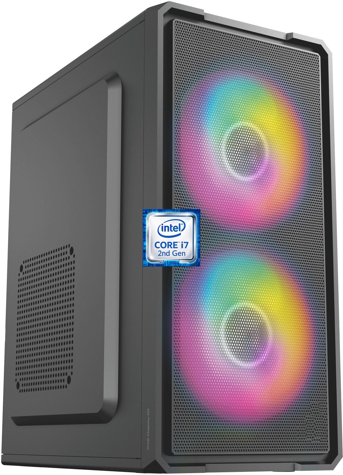 Correngo Intel® Core™ i7 - 2600 Quad Core Processor [8MB Cache, 3.40 GHz] [DUV-N5] Gaming Computer with RGB Fans | Core i7-2600 Quad Core Processor (8 GB RAM/Intel UHD Graphics/256 GB SSD Capacity/Windows 11 Pro) Mid Tower with MS Office-image-10