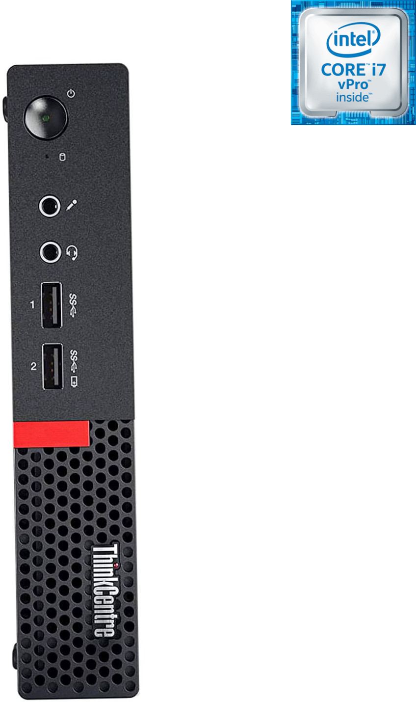 NCS Intel Core i7-6700 [8MB Cache, Up to 4.00 GHz] - ThinkCentre Mini PC [UQI] Core™ i7 (6th Generation) Processor - LENOVO Mini PC (32 GB RAM/Intel Ultra HD 530 4K Graphics/1 TB SSD Capacity/Windows 11 Pro) Microtower with MS Office image 1