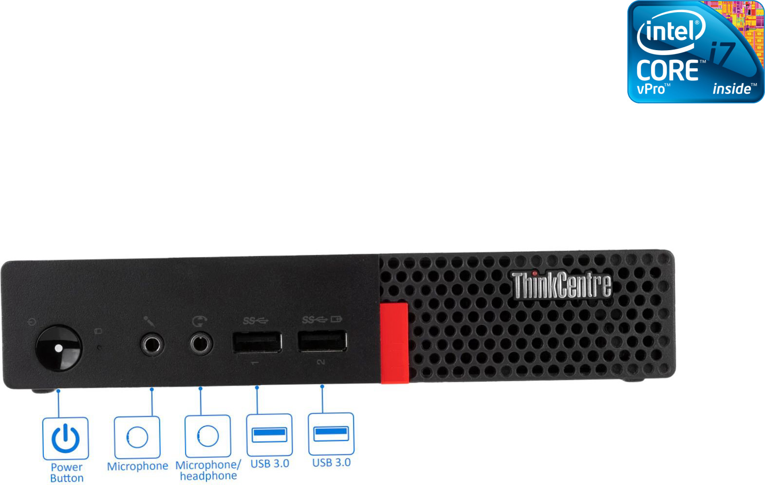NCS Intel® Core™ i7 (6th Gen) Processor [4 Cores, 8 Threads] - ThinkCentre [HGK] Core i7 - 6700 [4 Cores, 8 Threads, 3.40 GHz] - LENOVO Mini PC (32 GB RAM/Intel® Ultra HD 530 Graphics/1 TB SSD Capacity/Windows 11 Pro) Gaming Tower with MS Office image 1