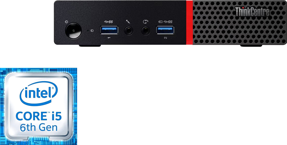 BESTYLISH ThinkCentre Tiny PC | i5-6500 Processor [6MB Smart Cache, 3.20 GHz] | S/N: BHIGQ ThinkCentre Tiny PC - Intel Core i5-6500 Processor [6MB Cache, 3.20GHz] (8 GB RAM/Intel® HD 530 Graphics/1 TB SSD Capacity/Windows 11 Pro) Mini Tower with MS Office image 1