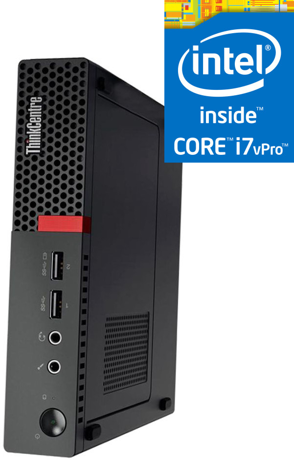 NCS Core i7 - 6700 Processor [4 Cores, 8 Threads] - ThinkCentre Mini Desktop [YXC] Intel® Core™ i7 (6th Gen) [4 Cores, 8 Threads, 3.40 GHz] - Tiny PC (32 GB RAM/Intel Ultra HD 530 Graphics/1 TB SSD Capacity/Windows 11 Pro) Microtower with MS Office image 1