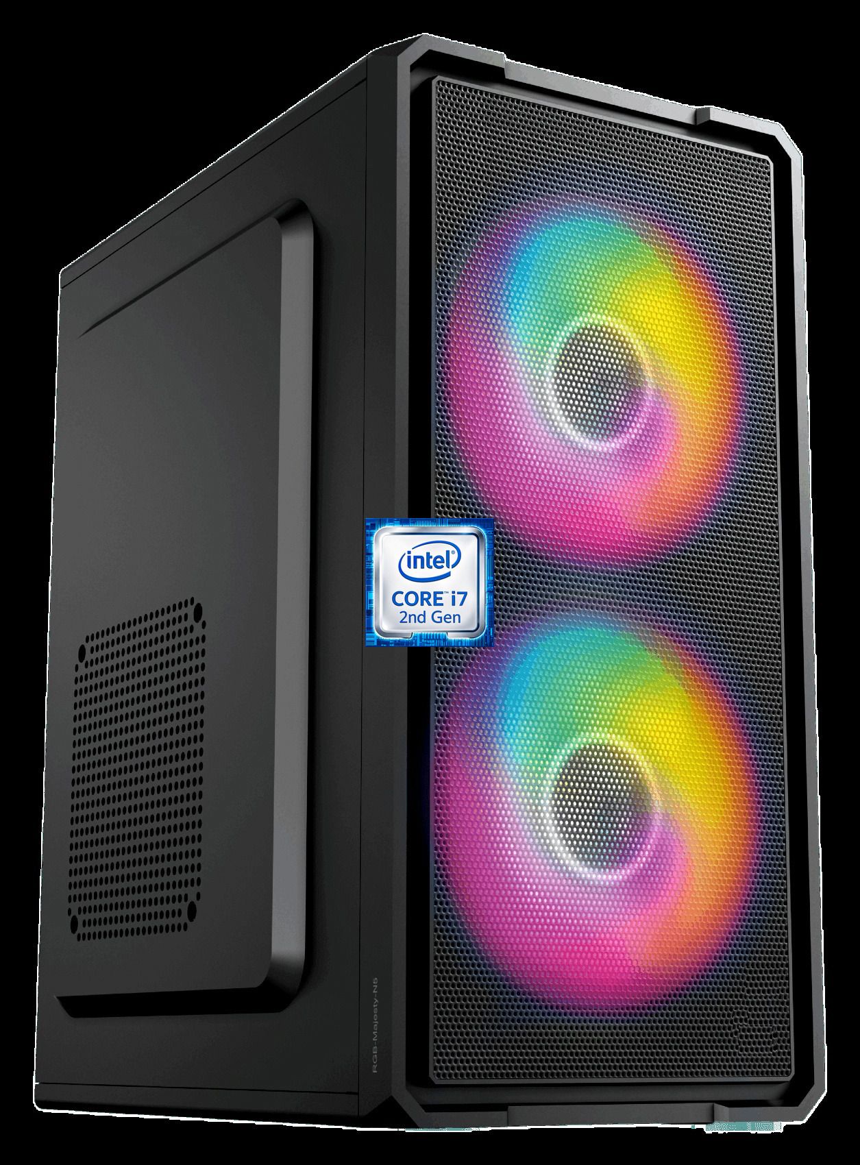 Shop New Intel Core i7 - 2600 Quad Core Processor [BJD-N5] Core i7-2600 Processor | Gaming PC | RGB-Majesty-N5 (8 GB RAM/Intel UHD Graphics/256 GB SSD Capacity/Windows 11 Pro) Mid Tower with MS Office-image-30