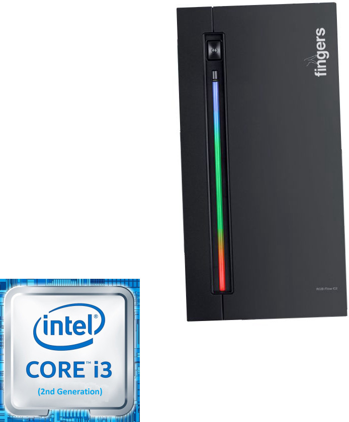 LATHOR Core i3-2120 Processor/16GB RAM/500GB HDD/256GB SSD/RGB Flow C2 | KEMLN 2nd Generation Intel Core i3 Processor (16 GB RAM/Intel® HD 2000 Graphics/500 GB Hard Disk/256 GB SSD Capacity/Windows 11 Home (64-bit)) Mid Tower with MS Office image 1