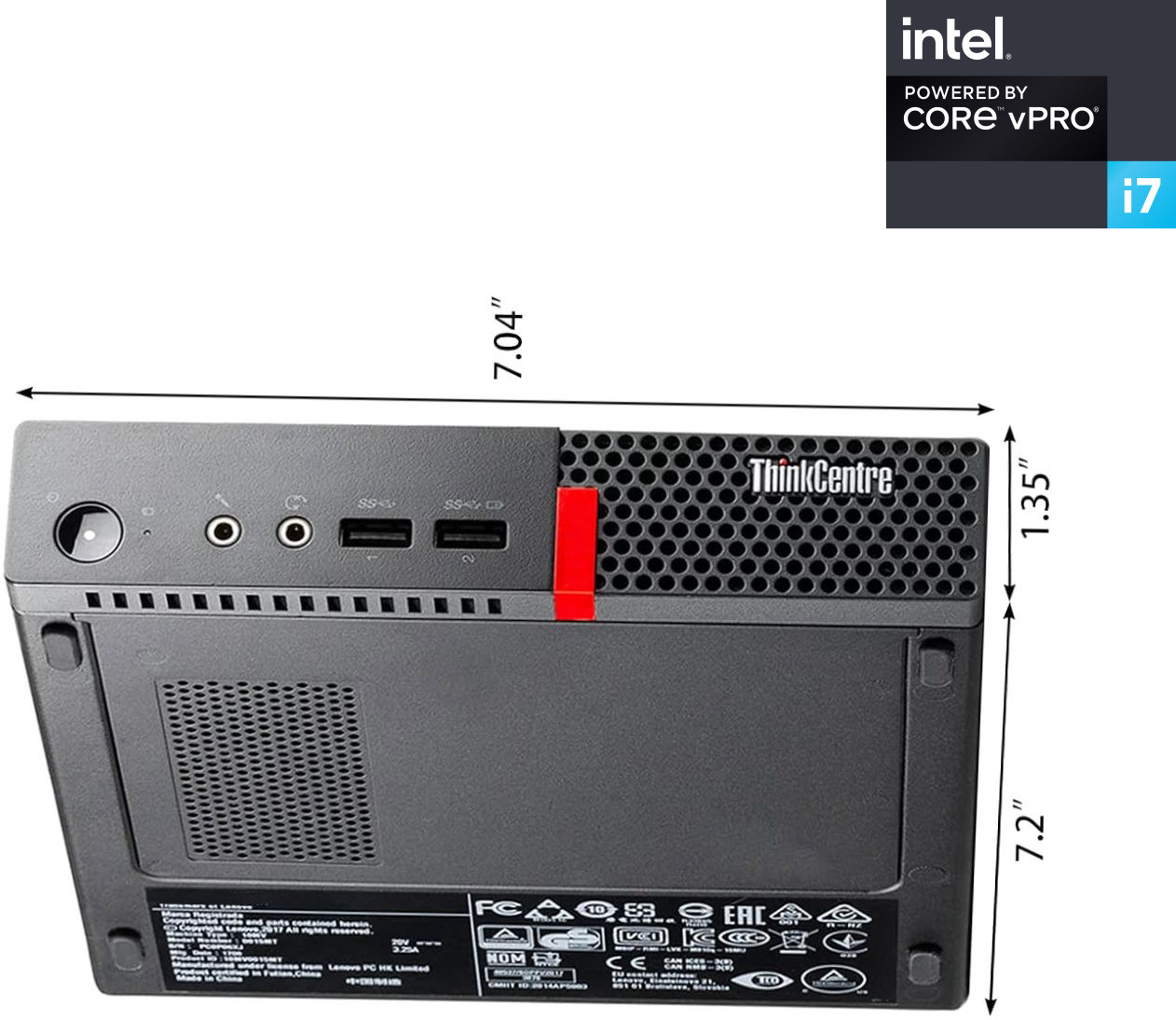 COMPUTER WIZARDS Core i7 - 6700 [8MB Cache, Up to 4.00 GHz] - ThinkCentre Tiny Desktop [BTD] Intel® Core™ i7 (6th Gen) (32 GB RAM/Intel Ultra HD 4K Graphics/1 TB SSD Capacity/Windows 11 Pro) Mid Tower with MS Office image 1