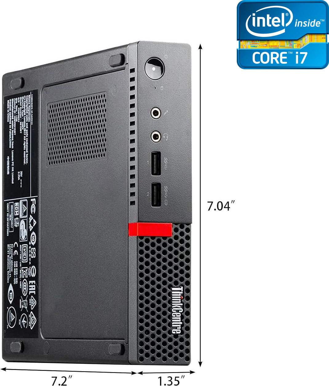 COMPUTER WIZARDS Core™ i7 (6th Gen) Processor [4 Cores, 8 Threads] - ThinkCentre CPU [WQL] Intel Core i7 - 6700 [4 Cores, 8 Threads, 3.40 GHz] (32 GB RAM/Intel HD 530 4K Graphics/1 TB SSD Capacity/Windows 11 Pro) Mini Gaming Tower with MS Office image 1