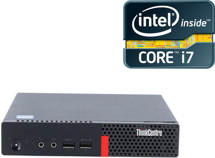 NCS Core™ i7 - 6700 [8MB Cache, Up to 4.00 GHz] - ThinkCentre Micro CPU [VPT] Intel Core i7 (6th Gen) Processor (32 GB RAM/Intel® HD 530 4K Graphics/1 TB SSD Capacity/Windows 11 Pro) Mini Tower with MS Office image 1