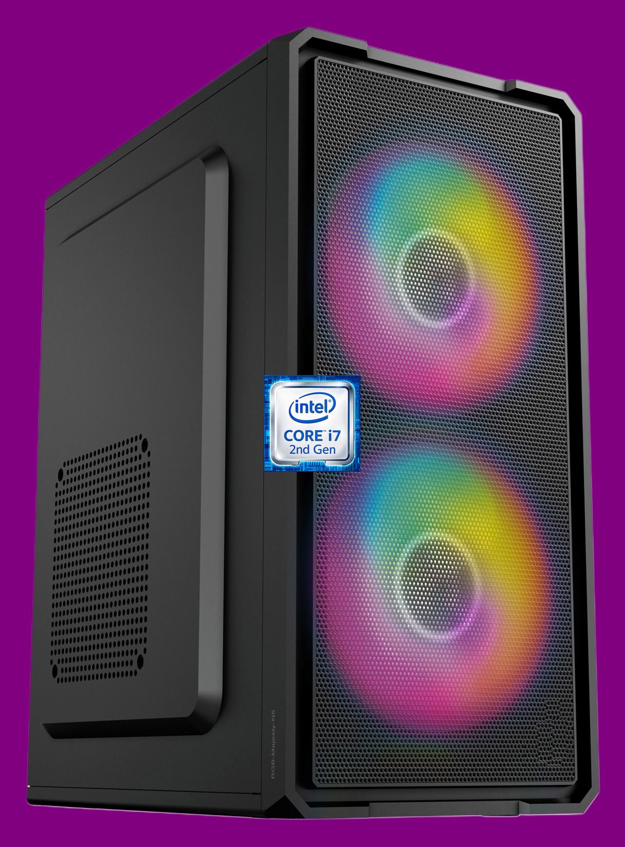 Shop New Core i7 - 2600 Processor [4 Cores, 8 Threads, 3.40 GHz] [GSH-N5] Gaming PC | Dual RGB Fans | Intel® Core™ i7-2600 Quad Core Processor (8 GB RAM/Intel UHD Graphics/256 GB SSD Capacity/Windows 11 Pro) Mini Tower with MS Office-image-20