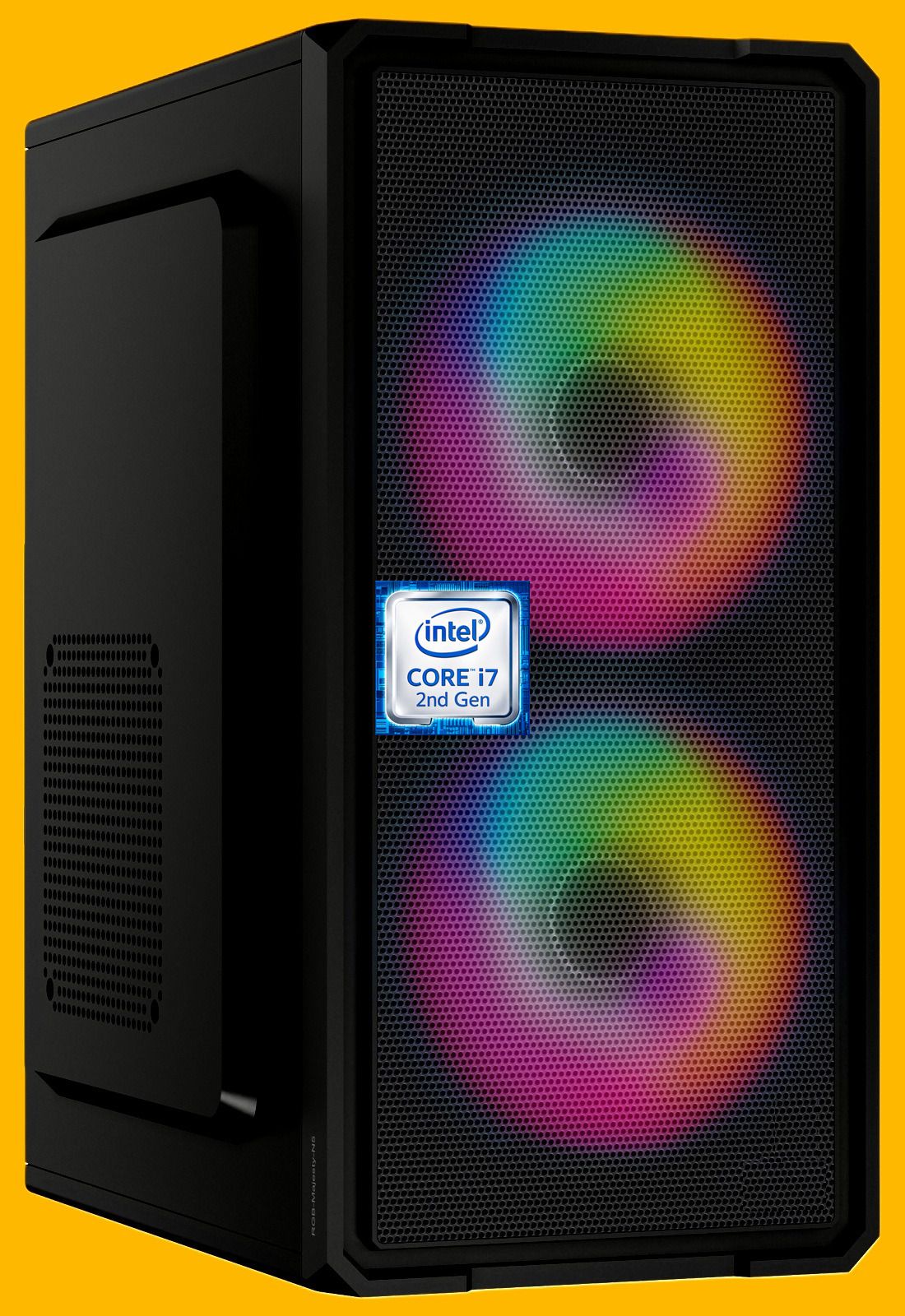 Longan Intel Core i7 - 2600 Processor [4 Cores, 8 Threads, Up to 3.80 GHz] [AWF-N5] Core i7-2600 Processor | Dual RGB Fans (8 GB RAM/Intel® UHD 2000 Graphics/256 GB SSD Capacity/Windows 11 Pro) Mid Tower with MS Office-image-18