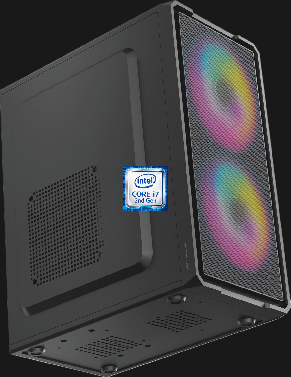 MASTERROD Intel Core i7-2600 Quad Core Processor [IOA-N5] Intel® Core™ i7 - 2600 Processor | RGB-Majesty-N5 | Gaming PC (8 GB RAM/Intel HD Graphics/256 GB SSD Capacity/Windows 11 Pro) Gaming Tower with MS Office-image-44