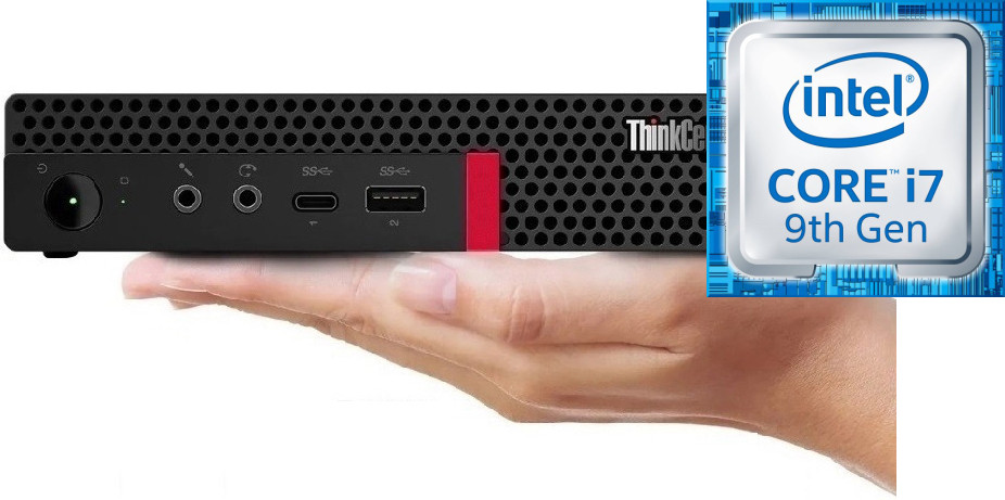 RATNARAJ COMPUTER SYSTEMS ThinkCentre Tiny Desktop | Core™ i7 - 9700 Octa-Core Processor [VPD] Core i7 (9th Gen) Processor (32 GB RAM/Integrated Intel® Ultra HD 4K 630 Graphics/1 TB SSD Capacity/Windows 11 Pro) Microtower with MS Office image 1