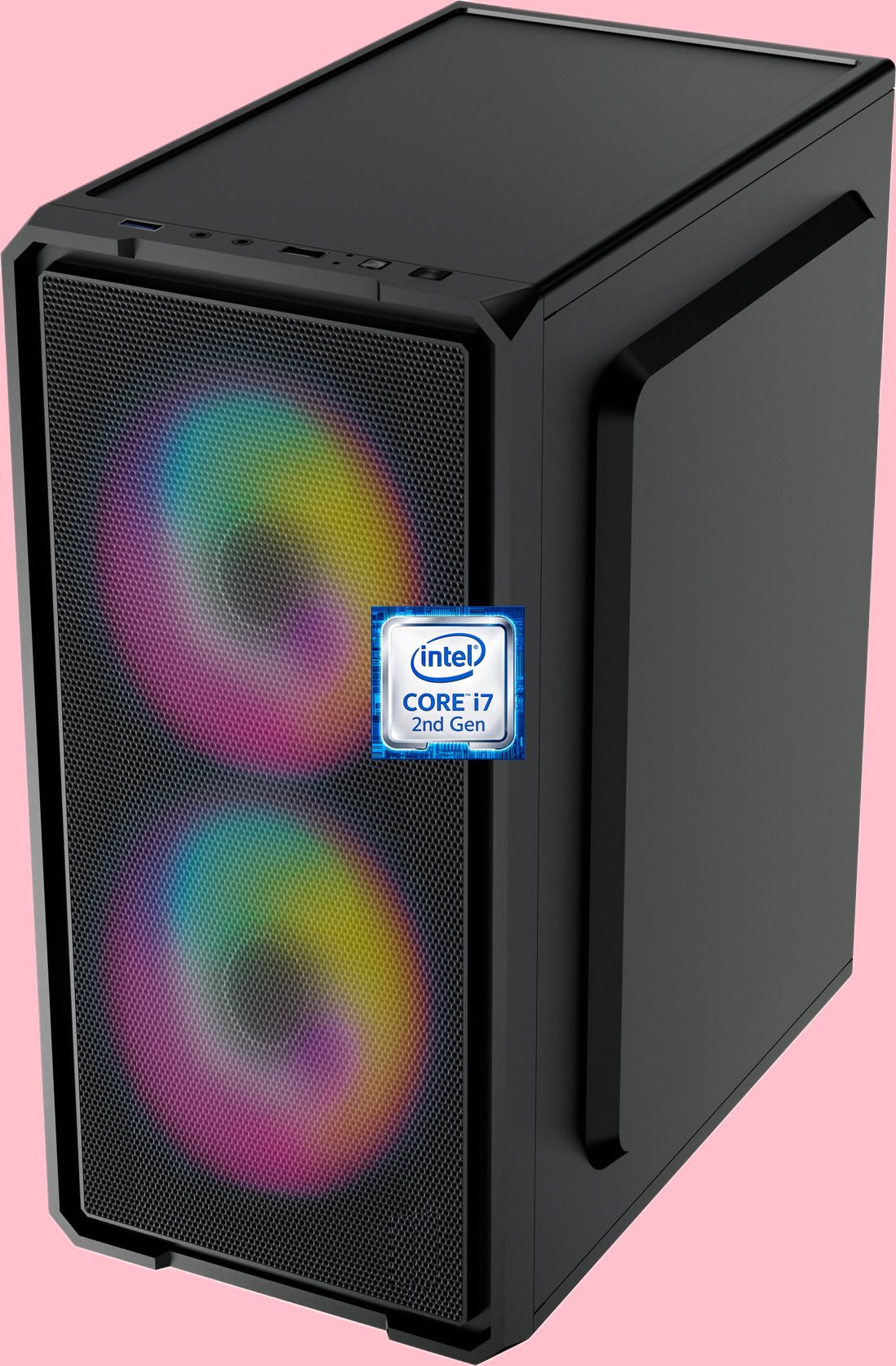 Hayyo Core™ i7 - 2600 Quad Core Processor [8MB Smart Cache, Up to 3.80 GHz] [AKT-N5] Intel Core i7-2600 Quad Core Processor | RGB-Majesty-N5 (8 GB RAM/Intel HD 2000 Graphics/256 GB SSD Capacity/Windows 11 Pro) Mini Tower with MS Office-image-32