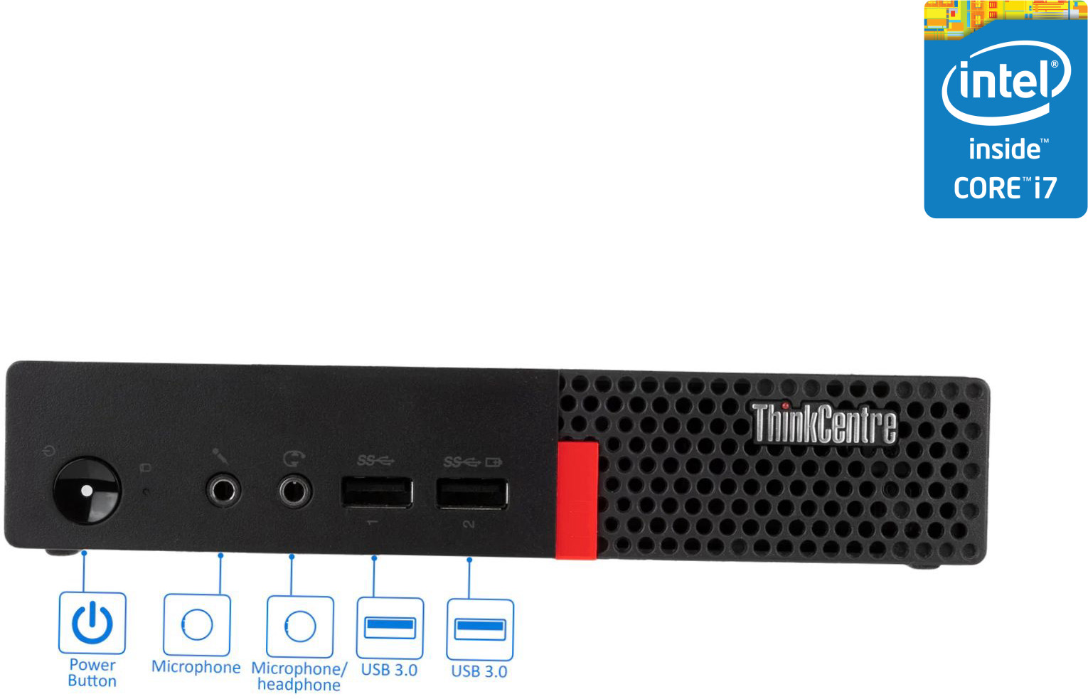 NICE COMPUTERS Intel Core i7 - 6700 [4 Cores, 8 Threads, 3.40 GHz] - ThinkCentre Desktop [SJU] Intel Core i7-6700 (32 GB RAM/Intel® UHD 530 Graphics/1 TB SSD Capacity/Windows 11 Pro) Microtower with MS Office image 1