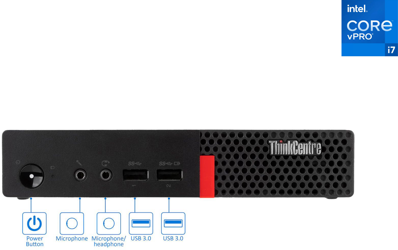 COMPUTER WIZARDS Core™ i7 (6th Gen) [4 Cores, 8 Threads, 3.40 GHz] - ThinkCentre Tiny PC [TLF] Lenovo Tiny PC - Intel Core i7-6700 Processor [4 Cores, 8 Threads] (32 GB RAM/Intel® UHD 530 Graphics/1 TB SSD Capacity/Windows 11 Pro) Mini Tower with MS Office image 1