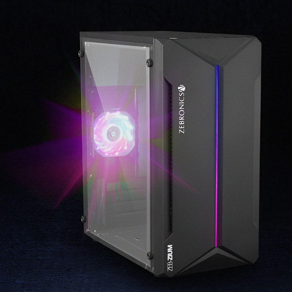 Intel Core i3 assembled cpu 0 (4 MB RAM/0 Graphics/500 GB Hard Disk/64 GB SSD Capacity/Windows 10 Pro (64-bit)) Mini Gaming Tower image 1