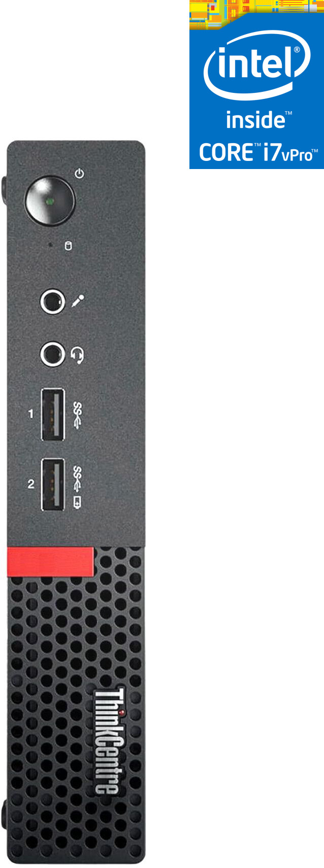 NCS Core™ i7 (6th Gen) [8MB Cache, Up to 4.00 GHz] - ThinkCentre Tiny CPU [KBZ] Intel Core i7-6700 - Lenovo Tiny PC (32 GB RAM/Intel HD 4K Graphics/1 TB SSD Capacity/Windows 11 Pro) Gaming Tower with MS Office image 1