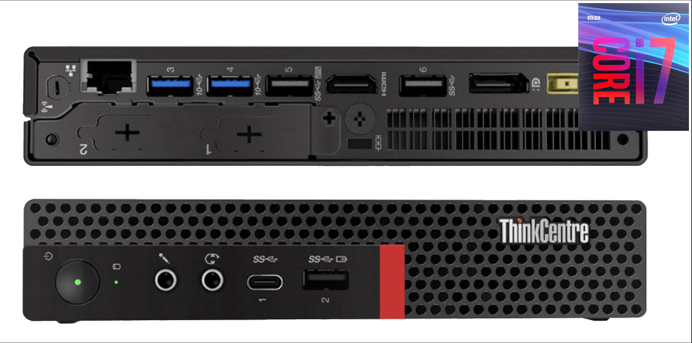 NCS (NIDHI COMPUTER SOLUTIONS) ThinkCentre Mini Desktop | Core i7-9700 Octa-Core Processor [YSG] Intel® Core™ i7 (9th Generation) (32 GB RAM/Intel® UHD 4K 630 Graphics/1 TB SSD Capacity/Windows 11 Pro) Mini Tower with MS Office image 1