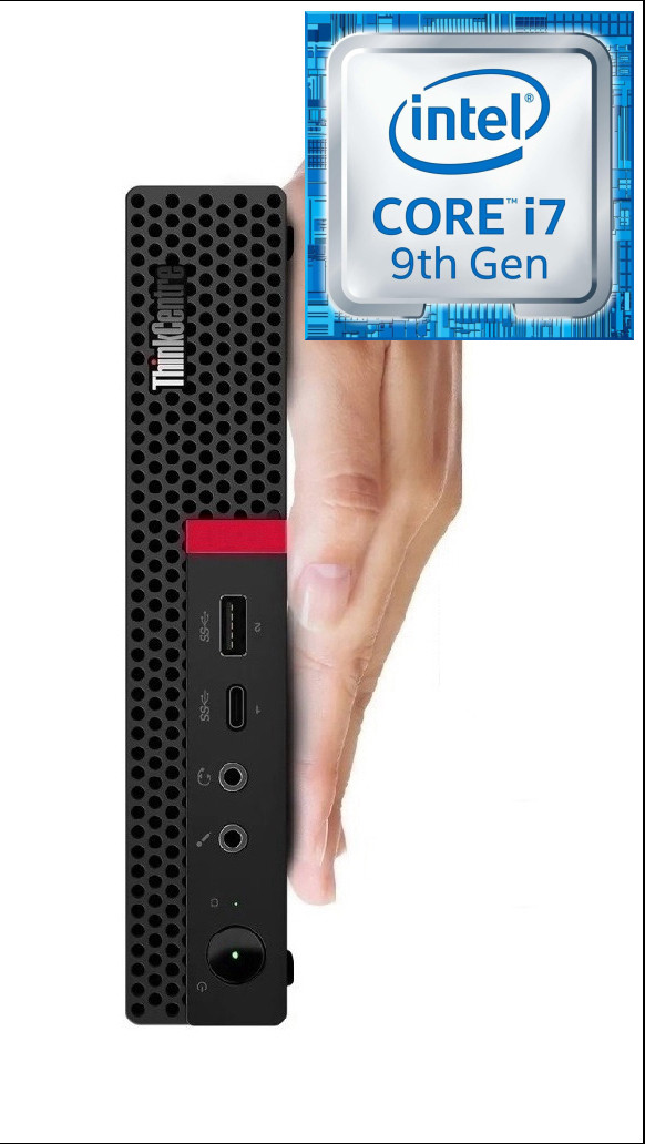 RATNARAJ COMPUTER SYSTEMS Core™ i7 - 9700 Processor | ThinkCentre Tiny Desktop [YTU] Intel® Core™ i7 - 9700 [8 Cores, 8 Threads] (32 GB RAM/Intel® Ultra HD 4K 630 Graphics/1 TB SSD Capacity/Windows 11 Pro) Mini Gaming Tower with MS Office image 1