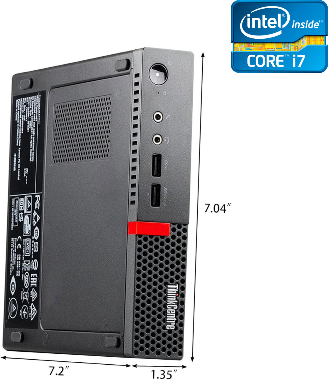 NCS Core™ i7-6700 Processor - ThinkCentre Micro PC [UOW] Intel Core i7 (6th Generation) [8MB Cache, Up to 4.00 GHz] (32 GB RAM/Intel® HD 4K Graphics/1 TB SSD Capacity/Windows 11 Pro) Mini Tower with MS Office image 1