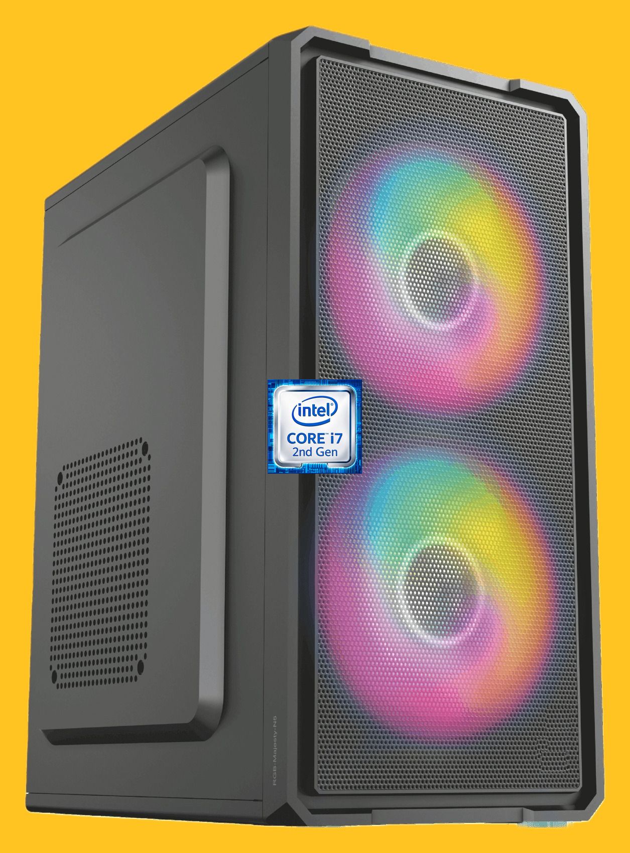 DOPETECH Intel® Core™ i7-2600 Processor [8MB Cache, 3.40 GHz] [HNK-N5] Dual RGB Fans | Gaming PC | Intel Core i7 - 2600 Quad Core Processor (8 GB RAM/Intel® UHD Graphics/256 GB SSD Capacity/Windows 11 Pro) Gaming Tower with MS Office-image-19