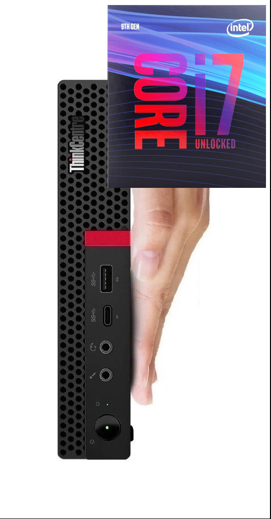 NICE COMPUTERS Core™ i7 - 9700 Octa-Core | ThinkCentre Tiny Desktop [DBS] Core i7-9700 Octa-Core Processor (32 GB RAM/Intel® Ultra HD 630 Graphics/1 TB SSD Capacity/Windows 11 Pro) Microtower with MS Office image 1