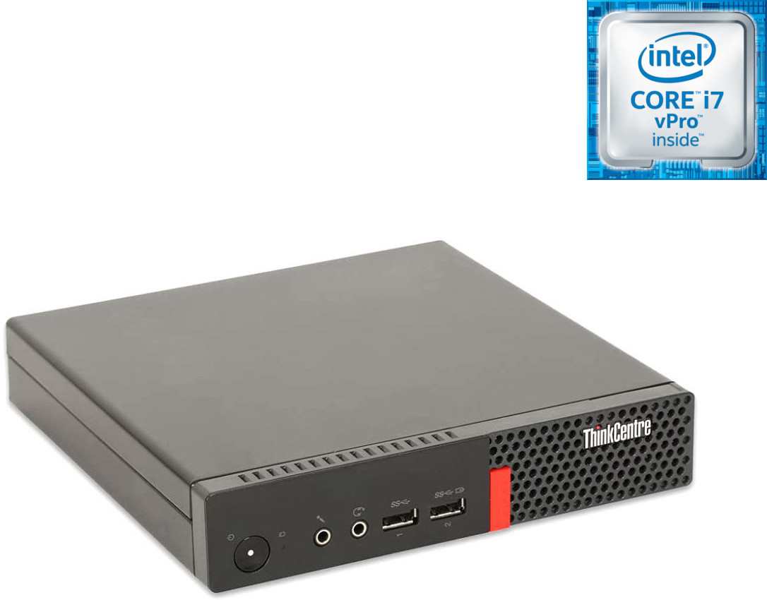 NCS Core™ i7-6700 [4 Cores, 8 Threads, 3.40 GHz] - ThinkCentre Micro PC [SMB] Lenovo Mini PC - Intel Core i7 (6th Generation) Processor [4 Cores, 8 Threads] (32 GB RAM/Intel® Ultra HD 530 Graphics/1 TB SSD Capacity/Windows 11 Pro) Gaming Tower with MS Office image 1