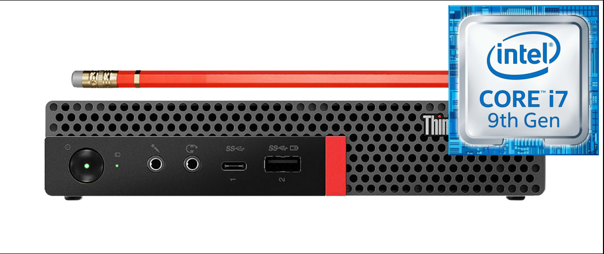 NICE COMPUTERS ThinkCentre Tiny PC | Core i7 (9th Generation) [8 Cores, 8 Threads] [VPG] Core™ i7 (9th Generation) Processor [12M Cache, Up to 4.70 GHz] (32 GB RAM/Intel® Ultra HD 630 Graphics/1 TB SSD Capacity/Windows 11 Pro) Mini Gaming Tower with MS Office image 1