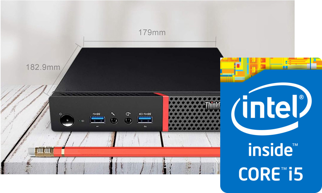 BESTYLISH ThinkCentre Tiny PC | i5-6500 Processor [6MB Smart Cache, 3.20 GHz] | S/N: BHSRG ® Lenovo Tiny PC 6th Generation Intel Core i5 Processor (8 GB RAM/Intel® HD 530 Graphics/256 GB SSD Capacity/Windows 11 Pro) Mini Tower with MS Office image 1