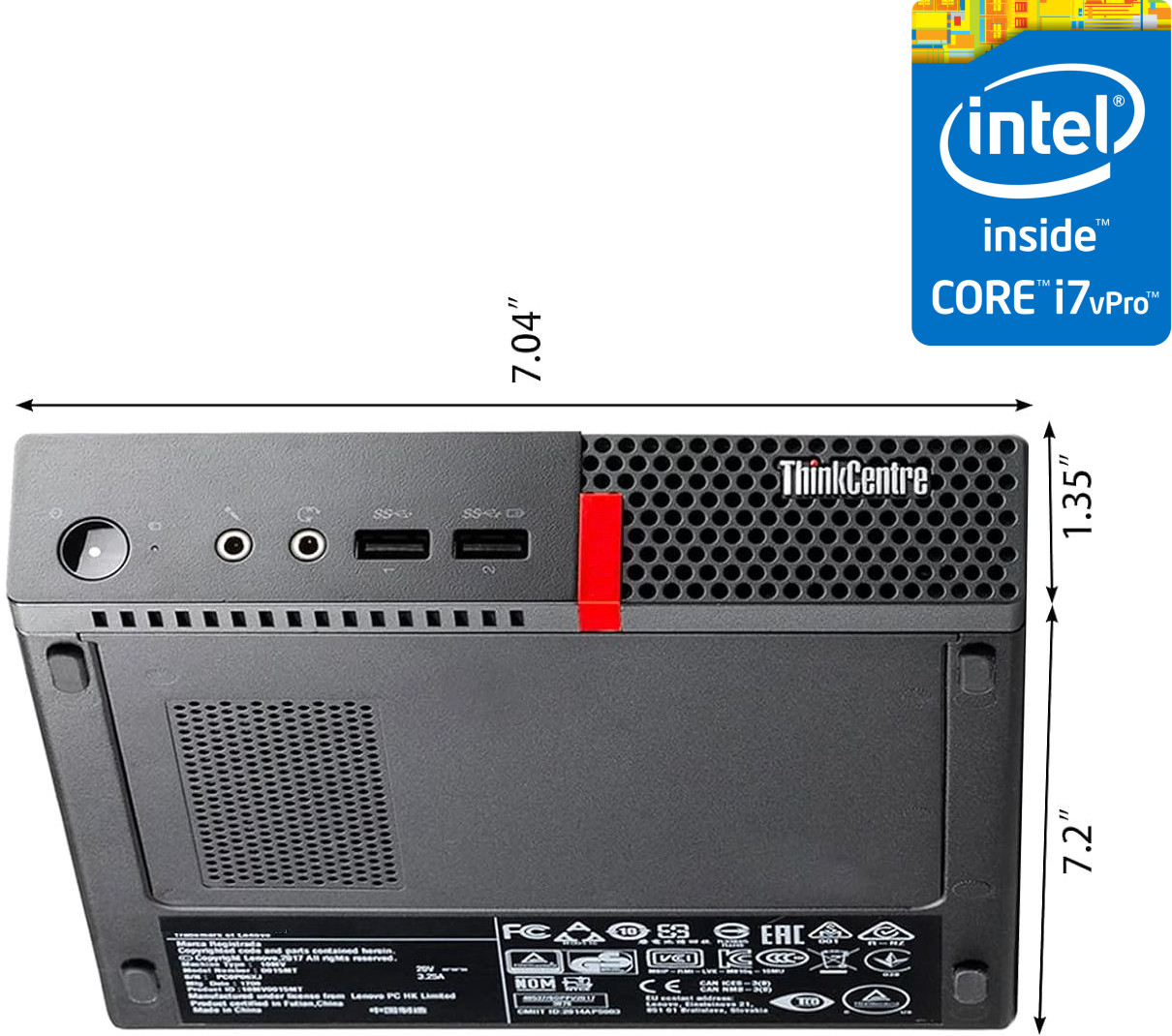 NICE COMPUTERS Intel Core i7 - 6700 [4 Cores, 8 Threads, 3.40 GHz] - ThinkCentre Mini CPU [XVJ] Core™ i7 (6th Gen) [4 Cores, 8 Threads] - LENOVO Tiny PC (32 GB RAM/Intel Ultra HD 530 Graphics/1 TB SSD Capacity/Windows 11 Pro) Gaming Tower with MS Office image 1