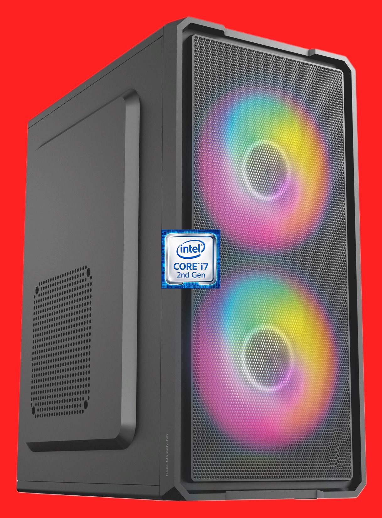 KL GOLD Core i7 (2nd Gen) Processor [4 Cores, 8 Threads, 8MB Cache, 3.40 GHz] [DEX-N5] Dual RGB Fans | Intel® Core™ i7-2600 Processor (8 GB RAM/Intel UHD Graphics/256 GB SSD Capacity/Windows 11 Pro) Mini Tower with MS Office-image-11