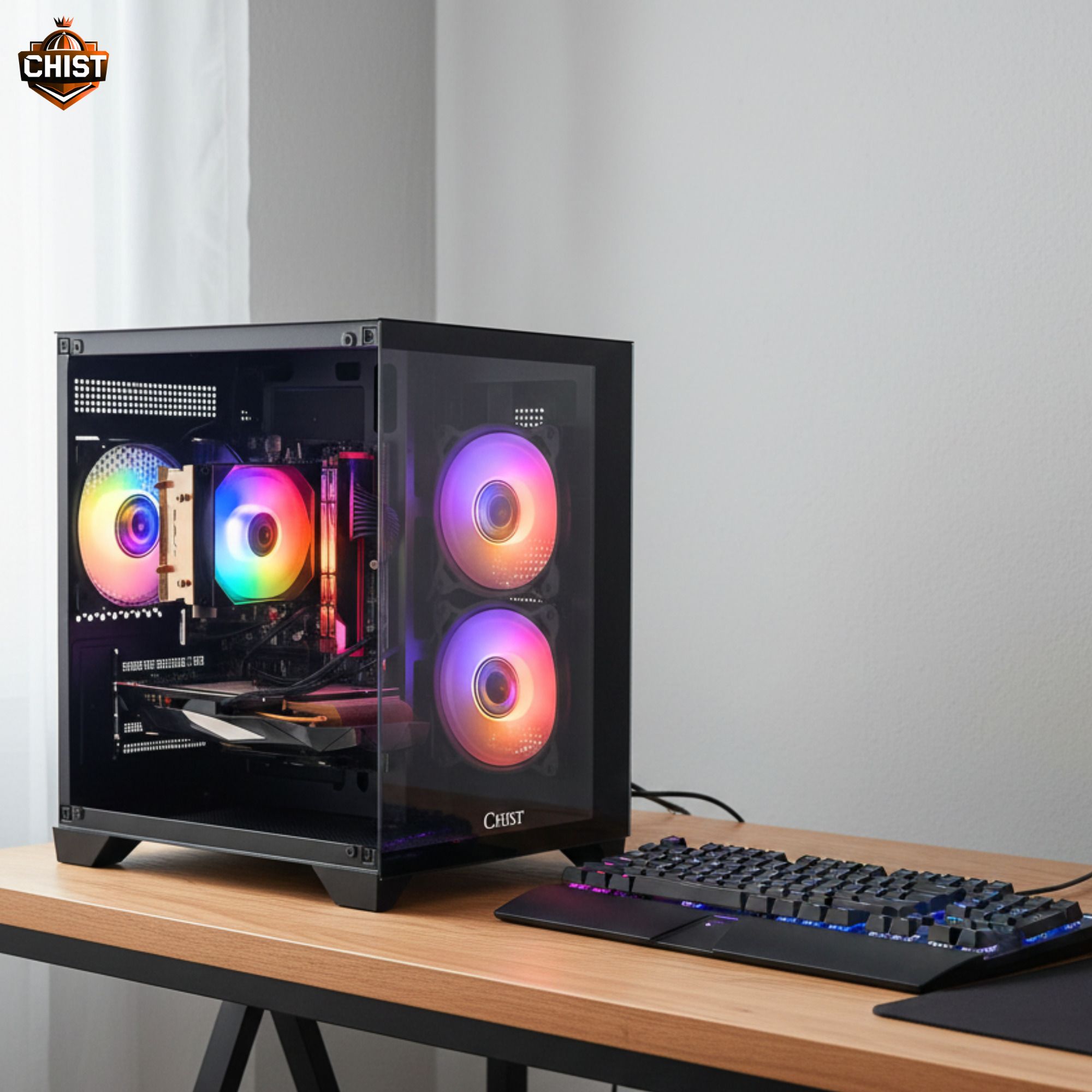 chist GX9 GAMING PC i5 9500 (8 GB RAM/RX 6500XT 4GB Graphics/512 GB SSD Capacity/Windows 11 Pro/4 GB Graphics Memory) Full Tower