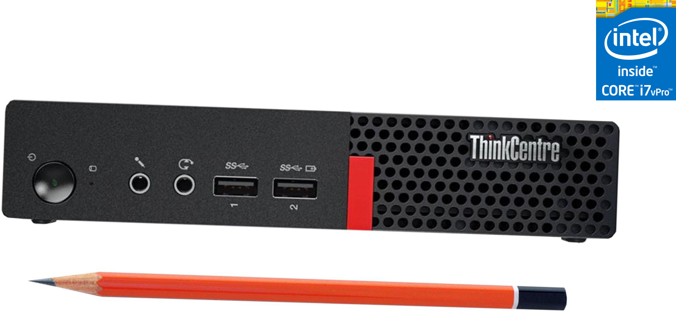 NCS Intel® Core™ i7-6700 - ThinkCentre Micro CPU [IAI] LENOVO Mini PC - Core i7 (6th Generation) [8MB Cache, Up to 4.00 GHz] (32 GB RAM/Intel Ultra HD 530 4K Graphics/1 TB SSD Capacity/Windows 11 Pro) Gaming Tower with MS Office image 1