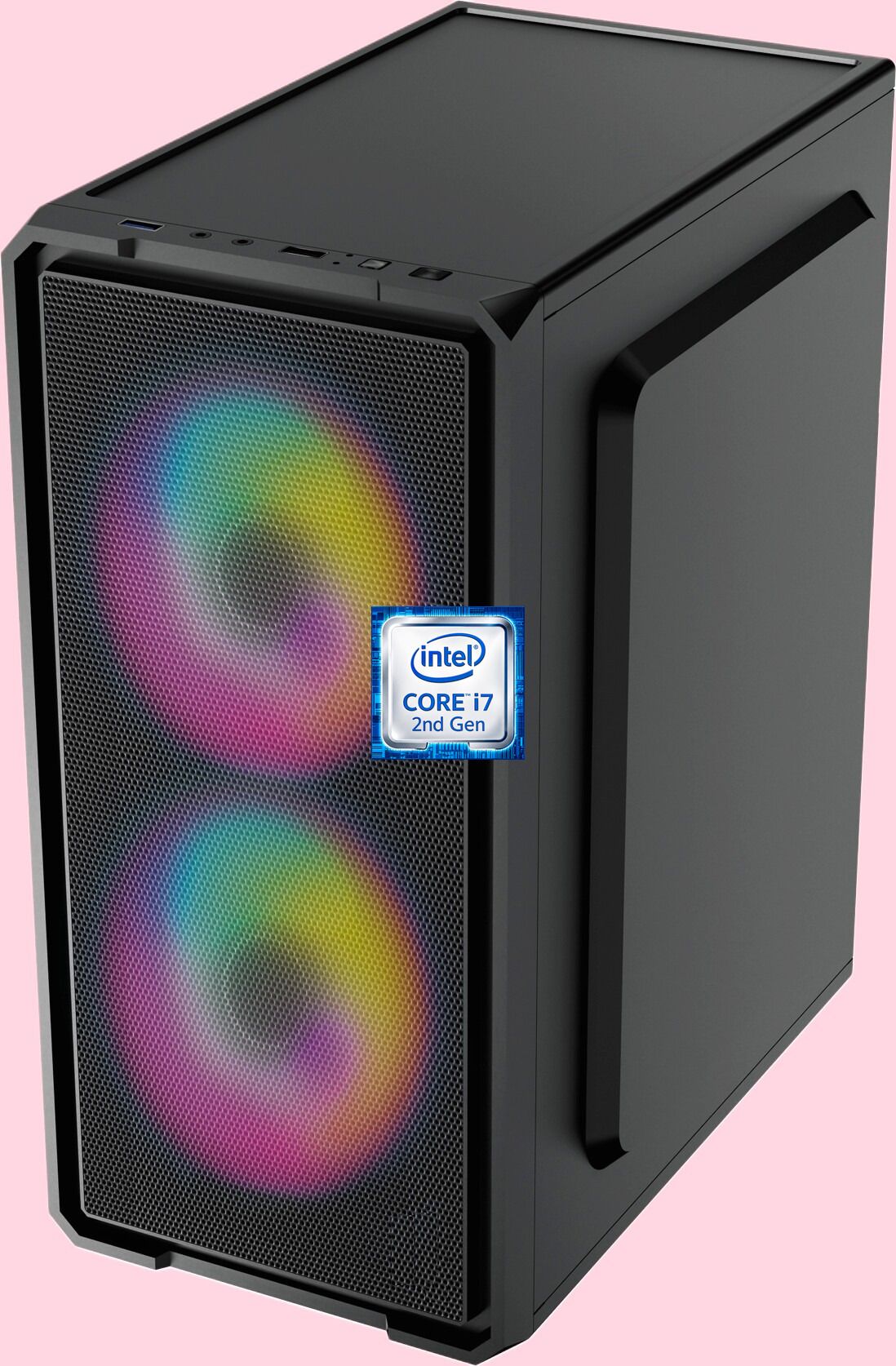 Longan Core™ i7 (2nd Gen) Processor [4 Cores, 8 Threads, 3.40 GHz] [EZT-N5] Gaming PC | Dual RGB Fans | Core™ i7-2600 Processor (8 GB RAM/Intel® UHD 4K Graphics/256 GB SSD Capacity/Windows 11 Pro) Mid Tower with MS Office-image-27