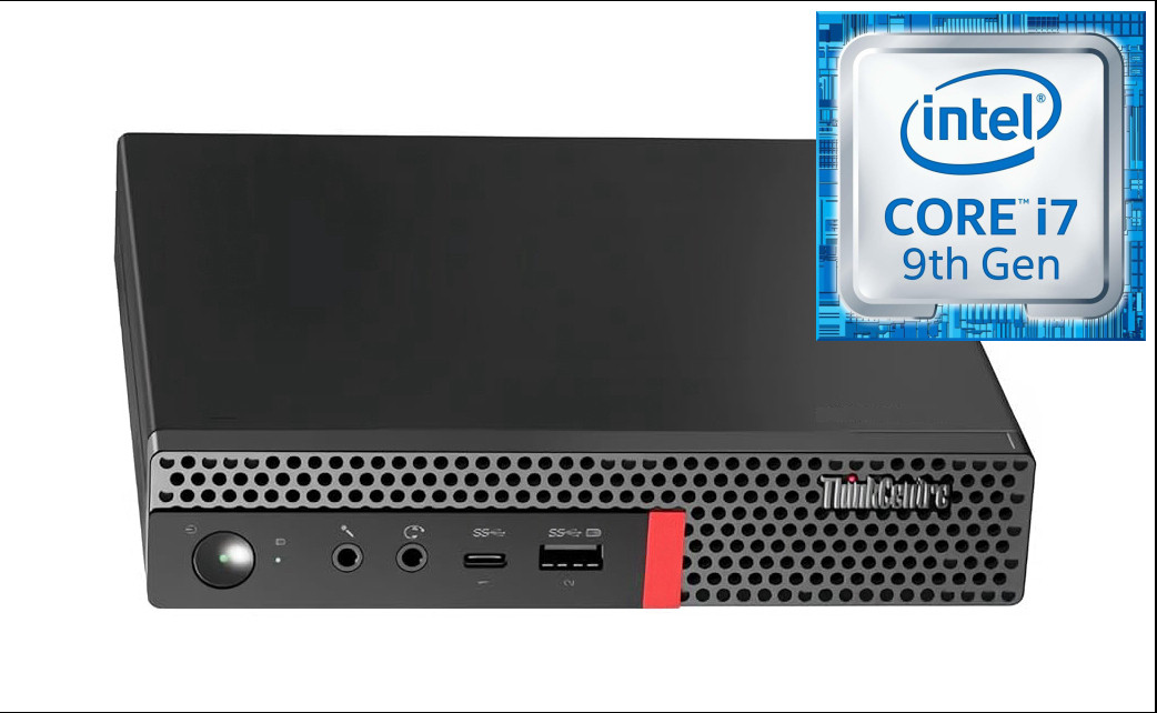 RATNARAJ COMPUTER SYSTEMS ThinkCentre Tiny Desktop | Core i7 (9th Generation) Octa-Core Processor [PJW] Intel Core i7-9700 [8 Cores, 8 Threads] (32 GB RAM/Intel® Ultra HD 4K 630 Graphics/1 TB SSD Capacity/Windows 11 Pro) Microtower with MS Office image 1