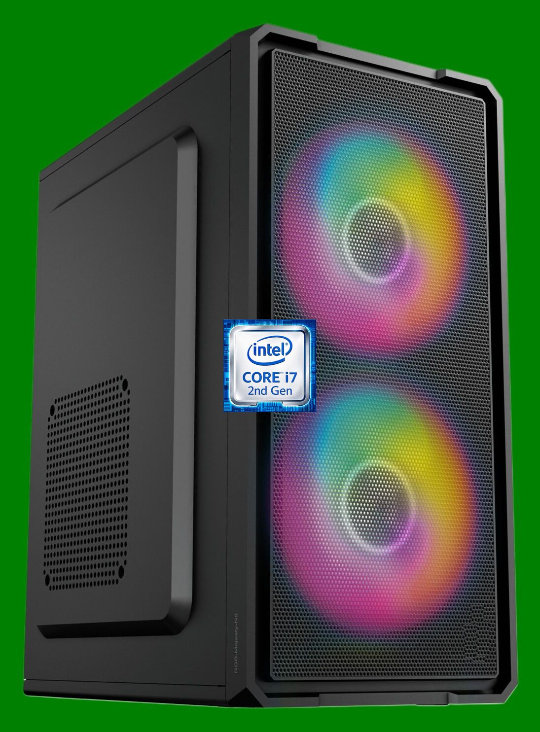 ODPRIDE Intel® Core™ i7-2600 Quad Core Processor [AHG-N5] Gaming PC | RGB-Majesty-N5 | Intel® Core™ i7 - 2600 Processor (8 GB RAM/Intel® Ultra HD 4K Graphics/256 GB SSD Capacity/Windows 11 Pro) Gaming Tower with MS Office-image-5
