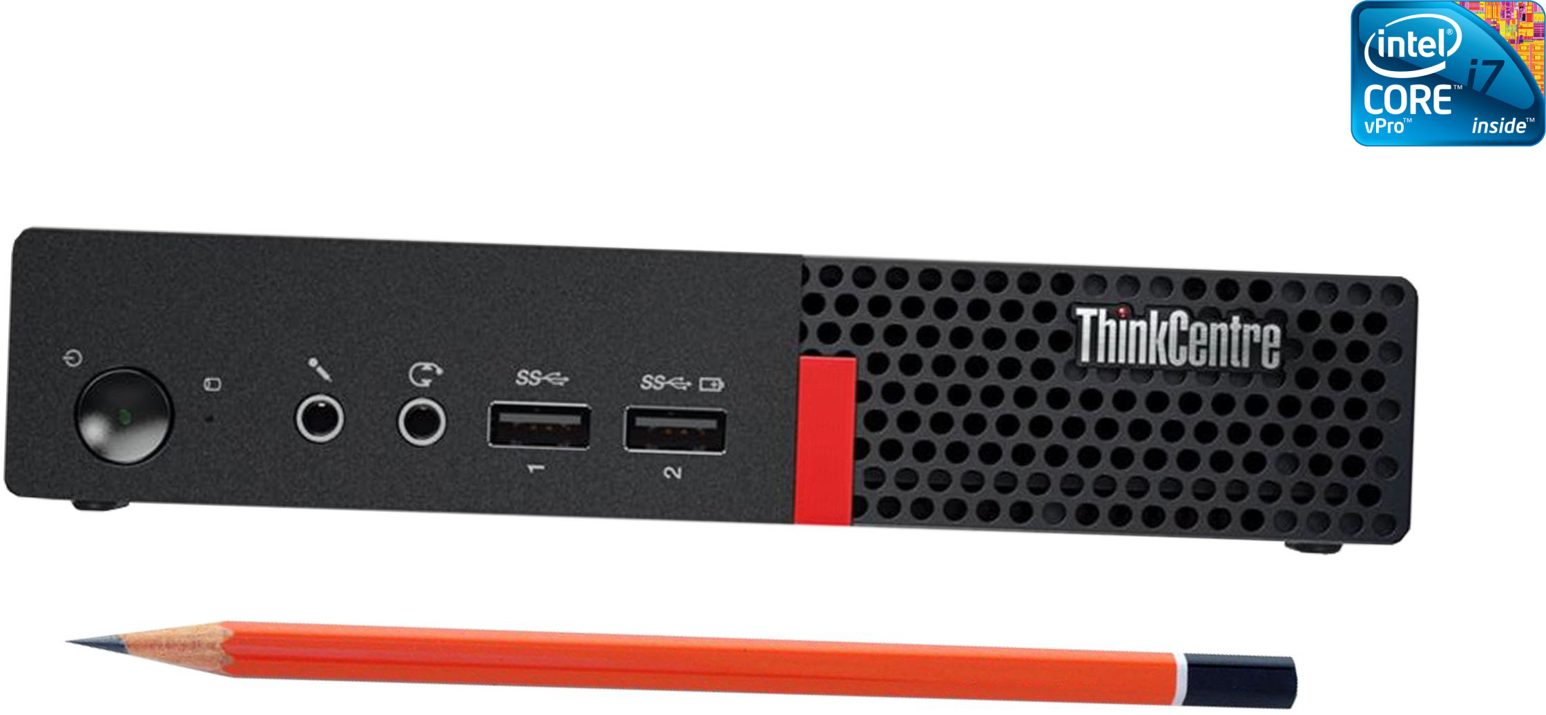 NCS Core i7 - 6700 [4 Cores, 8 Threads, 3.40 GHz] - ThinkCentre Micro CPU [DBY] Intel® Core™ i7 (6th Gen) [4 Cores, 8 Threads] (32 GB RAM/Intel HD 530 Graphics/1 TB SSD Capacity/Windows 11 Pro) Microtower with MS Office image 1