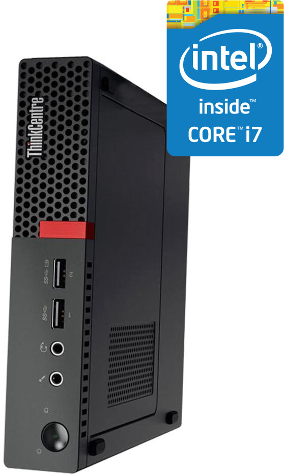 NCS Intel Core i7 (6th Generation) [4 Cores, 8 Threads] - ThinkCentre Tiny CPU [DXI] Core™ i7-6700 Processor [4 Cores, 8 Threads, 3.40 GHz] - LENOVO Tiny PC (32 GB RAM/Intel HD 530 Graphics/1 TB SSD Capacity/Windows 11 Pro) Gaming Tower with MS Office image 1