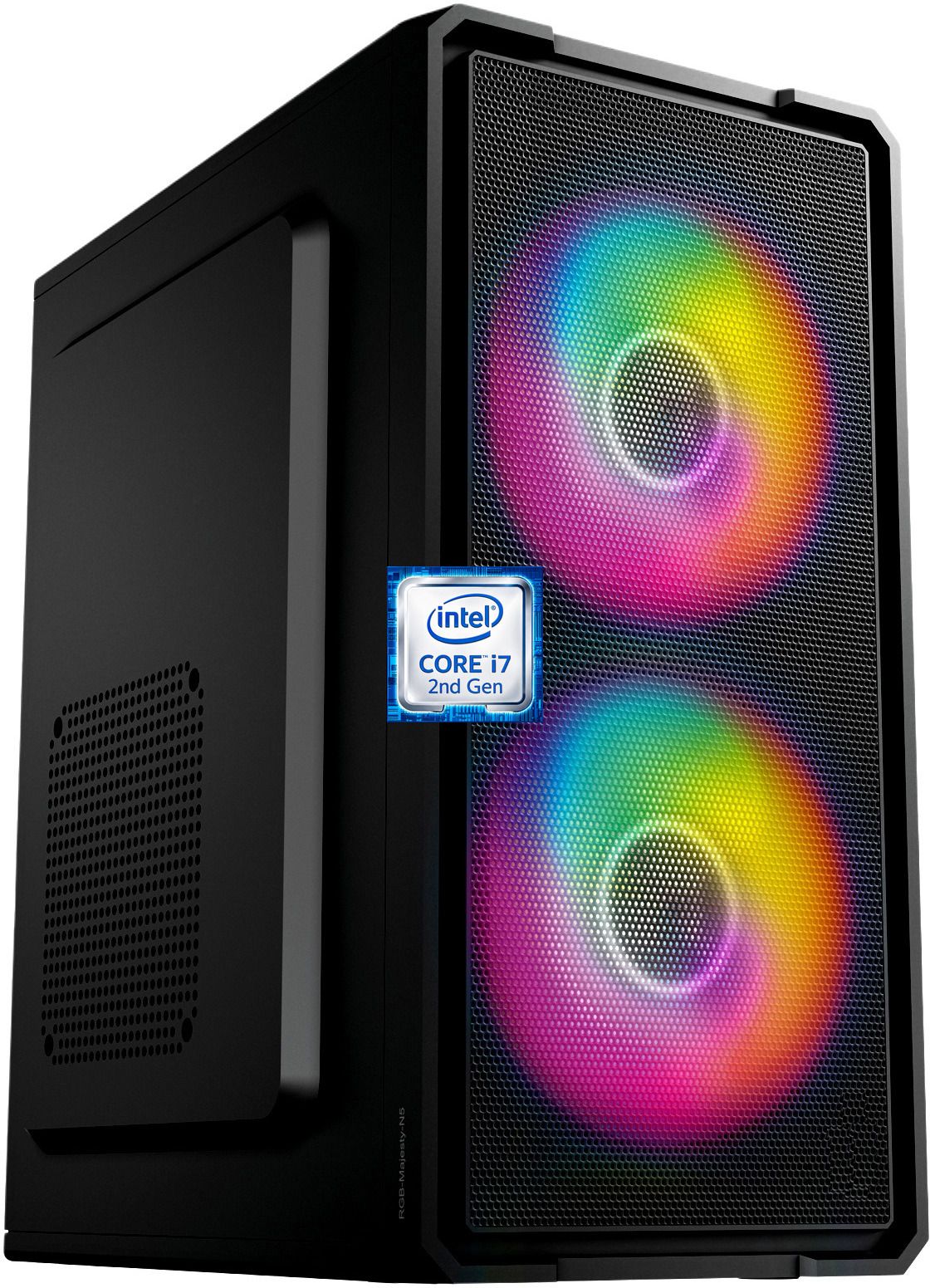 Hayyo Intel Core i7 (2nd Gen) Quad Core Processor [8MB Cache, 3.40 GHz] [IMG-N5] Gaming Computer with RGB Fans | Core™ i7 - 2600 Processor (8 GB RAM/Intel® Ultra HD 2000 Graphics/256 GB SSD Capacity/Windows 11 Pro) Mini Gaming Tower with MS Office-image-11