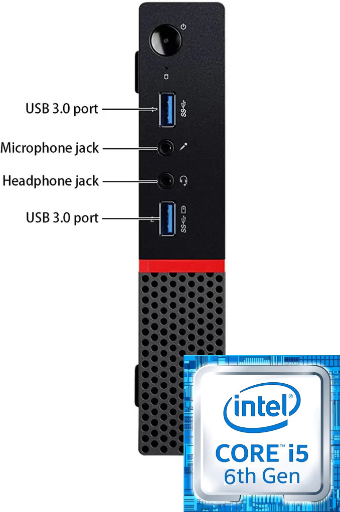 BESTYLISH ThinkCentre Tiny PC | i5-6500 Processor [6MB Smart Cache, 3.20 GHz] | S/N: BHAXL 6th Gen Tiny PC Intel® Core™ i5-6500 [4 Cores 4 Threads 3.20 GHz] (16 GB RAM/Intel? HD 530 Graphics/256 GB SSD Capacity/Windows 11 Home (64-bit)) Mini Tower with MS Office image 1