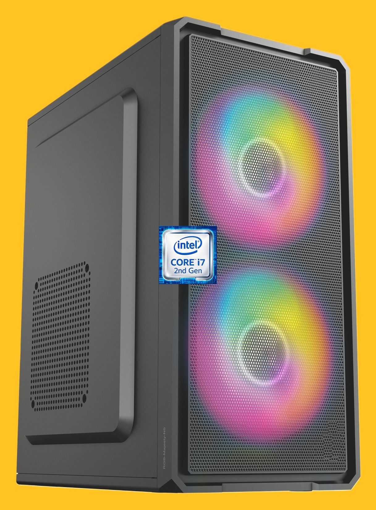 MSARUNA Core™ i7 - 2600 Quad Core Processor [8MB Cache, Up to 3.80 GHz] [DHR-N5] Gaming PC | Dual RGB Fans | Intel® Core™ i7-2600 Quad Core Processor (8 GB RAM/Intel UHD Graphics/256 GB SSD Capacity/Windows 11 Pro) Mini Tower with MS Office-image-46