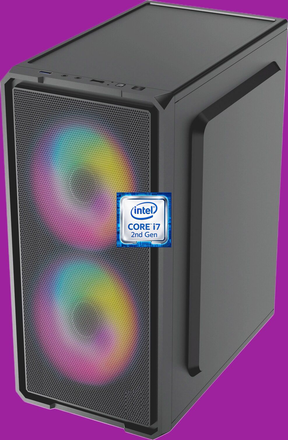 Correngo Core i7-2600 Processor [8MB Cache, 3.40 GHz] [KLU-N5] Dual RGB Fans | Core i7 - 2600 Quad Core Processor (8 GB RAM/Intel UHD 2000 Graphics/256 GB SSD Capacity/Windows 11 Pro) Mini Gaming Tower with MS Office-image-38