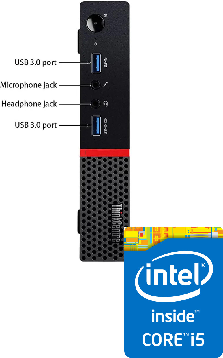 BESTYLISH ThinkCentre Tiny PC | i5-6500 Processor [6MB Smart Cache, 3.20 GHz] | S/N: BHXWA ® ThinkCentre Tiny PC Intel® Core™ i5 Processor (6th Gen) (8 GB RAM/Intel® HD 530 Graphics/512 GB SSD Capacity/Windows 11 Pro) Mini Tower with MS Office image 1