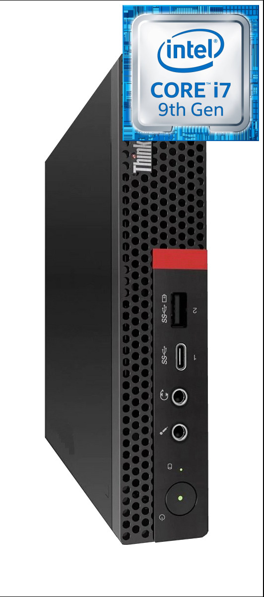 NCS (NIDHI COMPUTER SOLUTIONS) ThinkCentre Mini Desktop | Core™ i7-9700 [12M Cache, Up to 4.70 GHz] [RMQ] Intel® Core™ i7-9700 Octa-Core Processor (32 GB RAM/Integrated Intel® UHD 4K 630 Graphics/1 TB SSD Capacity/Windows 11 Pro) Mini Gaming Tower with MS Office image 1