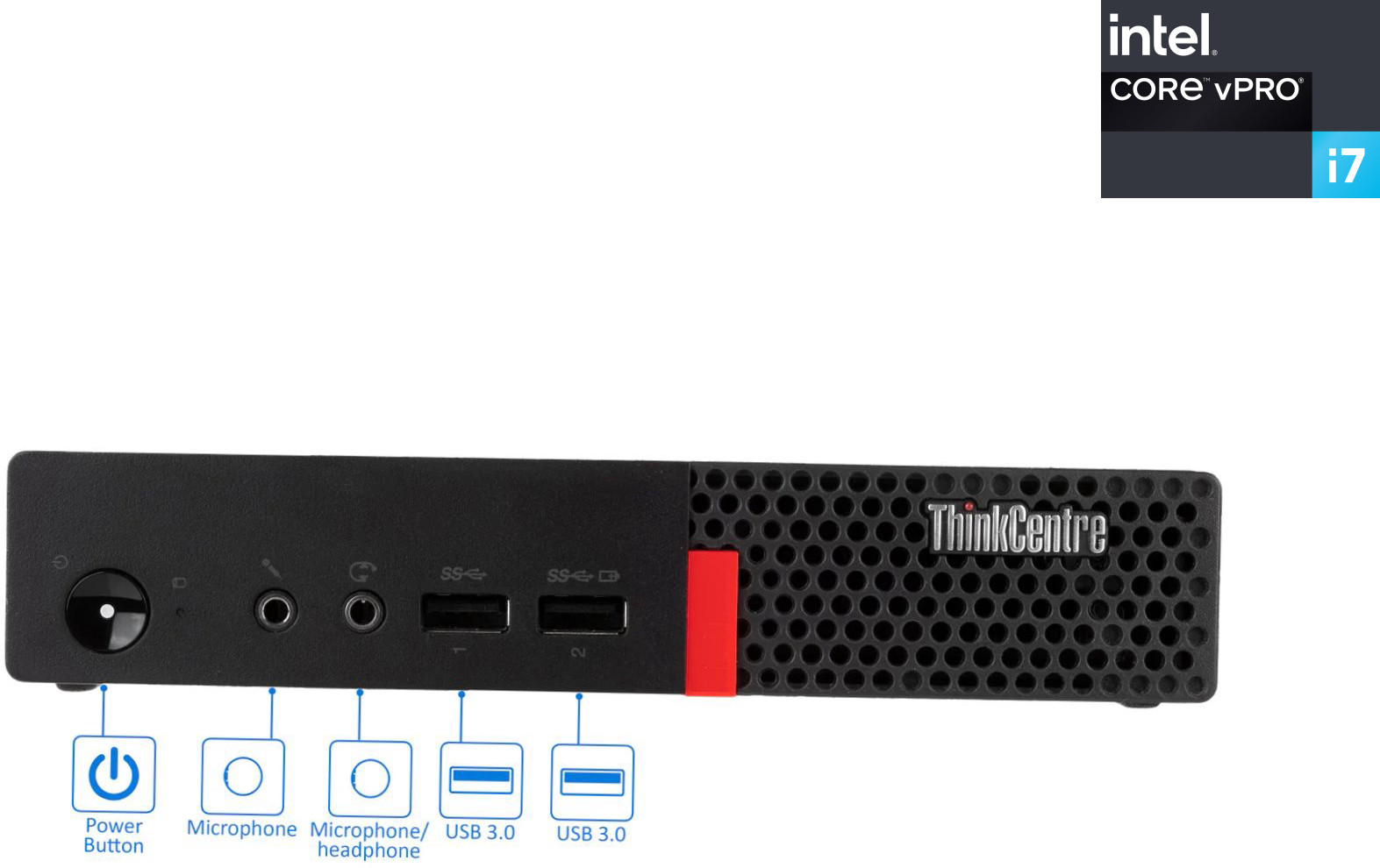 NCS Core i7 - 6700 Processor - ThinkCentre Tiny CPU [EVT] Intel® Core™ i7 (6th Gen) [8MB Cache, Up to 4.00 GHz] (32 GB RAM/Intel Ultra HD 4K Graphics/1 TB SSD Capacity/Windows 11 Pro) Gaming Tower with MS Office image 1