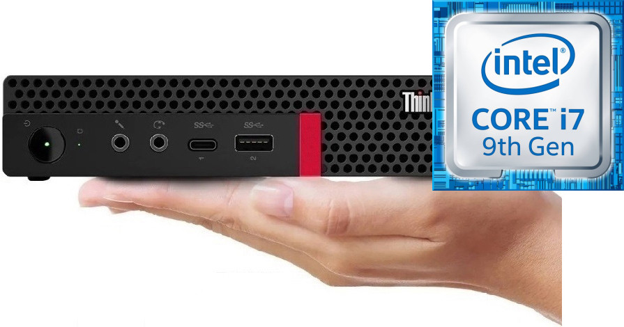 RATNARAJ COMPUTER SYSTEMS ThinkCentre Tiny Desktop | Core™ i7 - 9700 [FZS] Intel Core i7 - 9700 Processor [8 Cores, 8 Threads, 3.00 GHz] (32 GB RAM/Integrated Intel® Ultra HD 4K 630 Graphics/1 TB SSD Capacity/Windows 11 Pro) Microtower with MS Office image 1