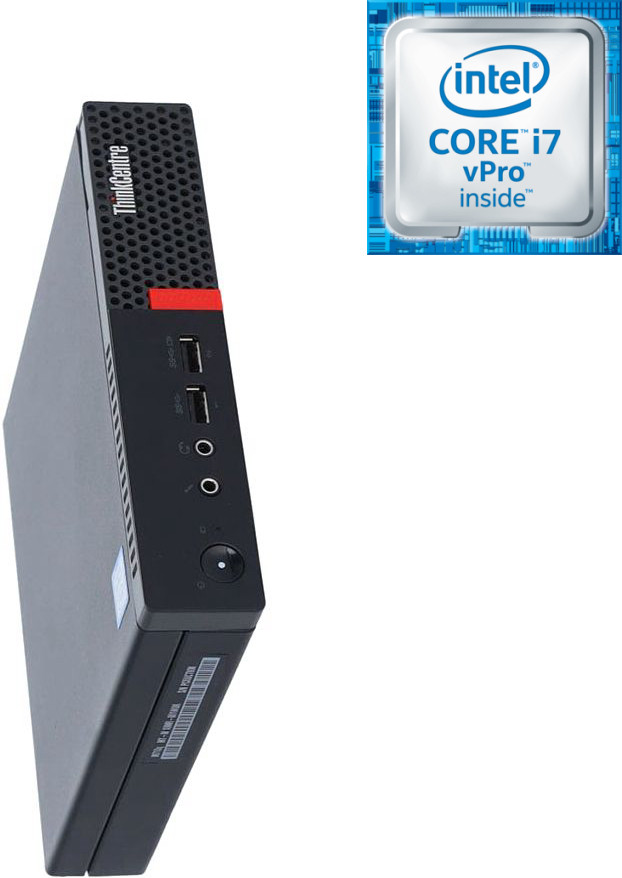 NCS Intel Core i7 (6th Gen) [4 Cores, 8 Threads] - ThinkCentre Mini CPU [EYO] LENOVO Mini PC - Core™ i7 - 6700 Processor [4 Cores, 8 Threads, 3.40 GHz] (32 GB RAM/Intel® HD 4K Graphics/1 TB SSD Capacity/Windows 11 Pro) Microtower with MS Office image 1