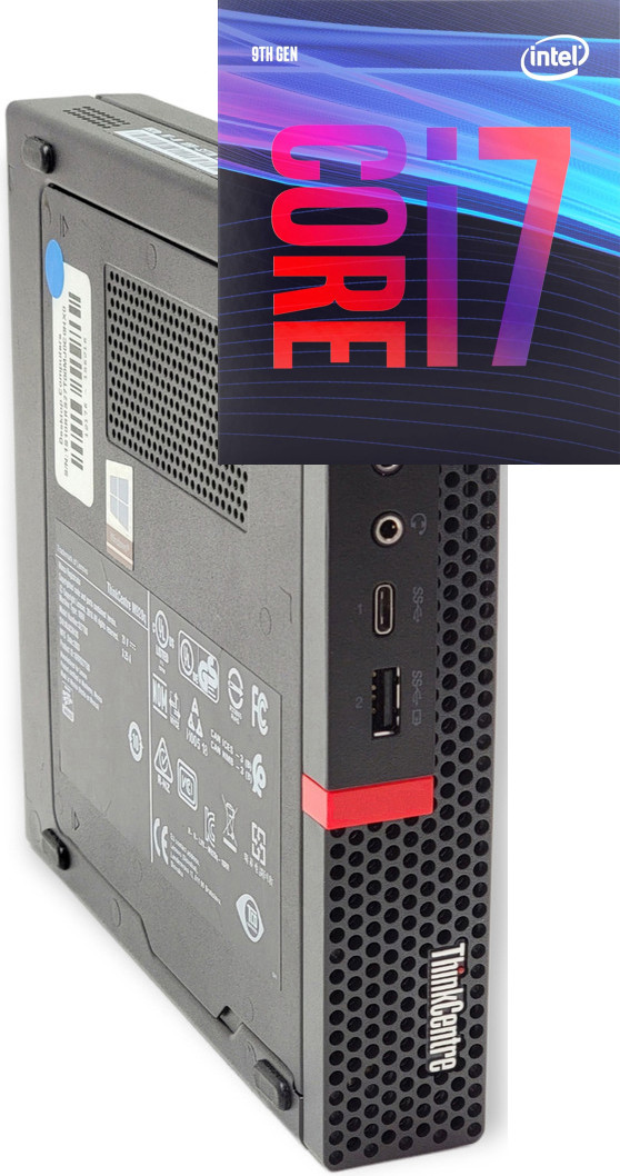 NICE COMPUTERS Core™ i7 (9th Generation) [8 Cores, 8 Threads] | ThinkCentre Tiny PC [UNI] Intel® Core™ i7 (9th Generation) (32 GB RAM/Intel® Ultra HD 630 Graphics/1 TB SSD Capacity/Windows 11 Pro) Mid Tower with MS Office image 1