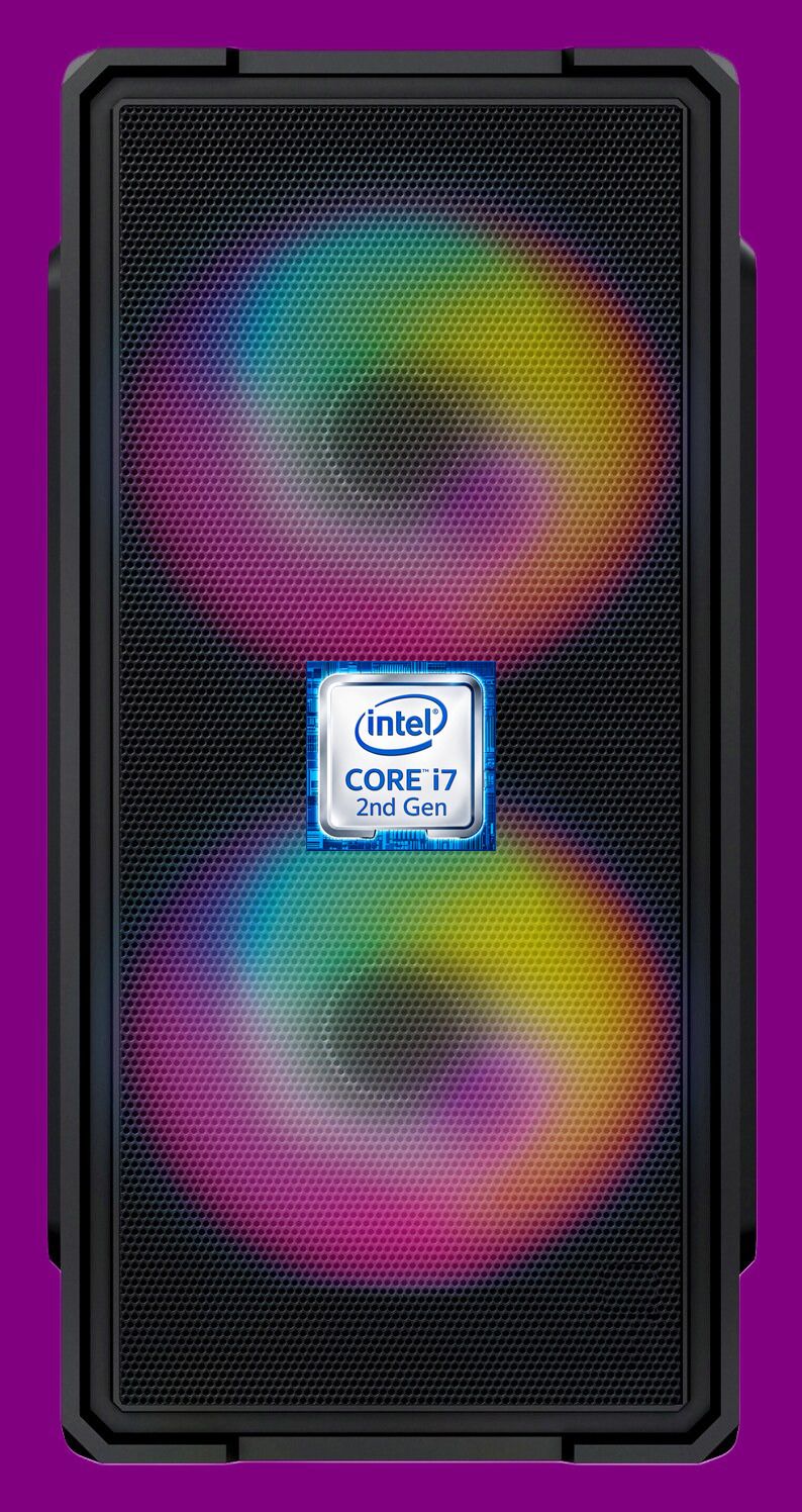 KLG Core™ i7 - 2600 Quad Core Processor [8MB Cache, Up to 3.80 GHz] [AQL-N5] Dual RGB Fans | Intel® Core™ i7-2600 Processor (8 GB RAM/Intel UHD Graphics/256 GB SSD Capacity/Windows 11 Pro) Mini Tower with MS Office-picture-10