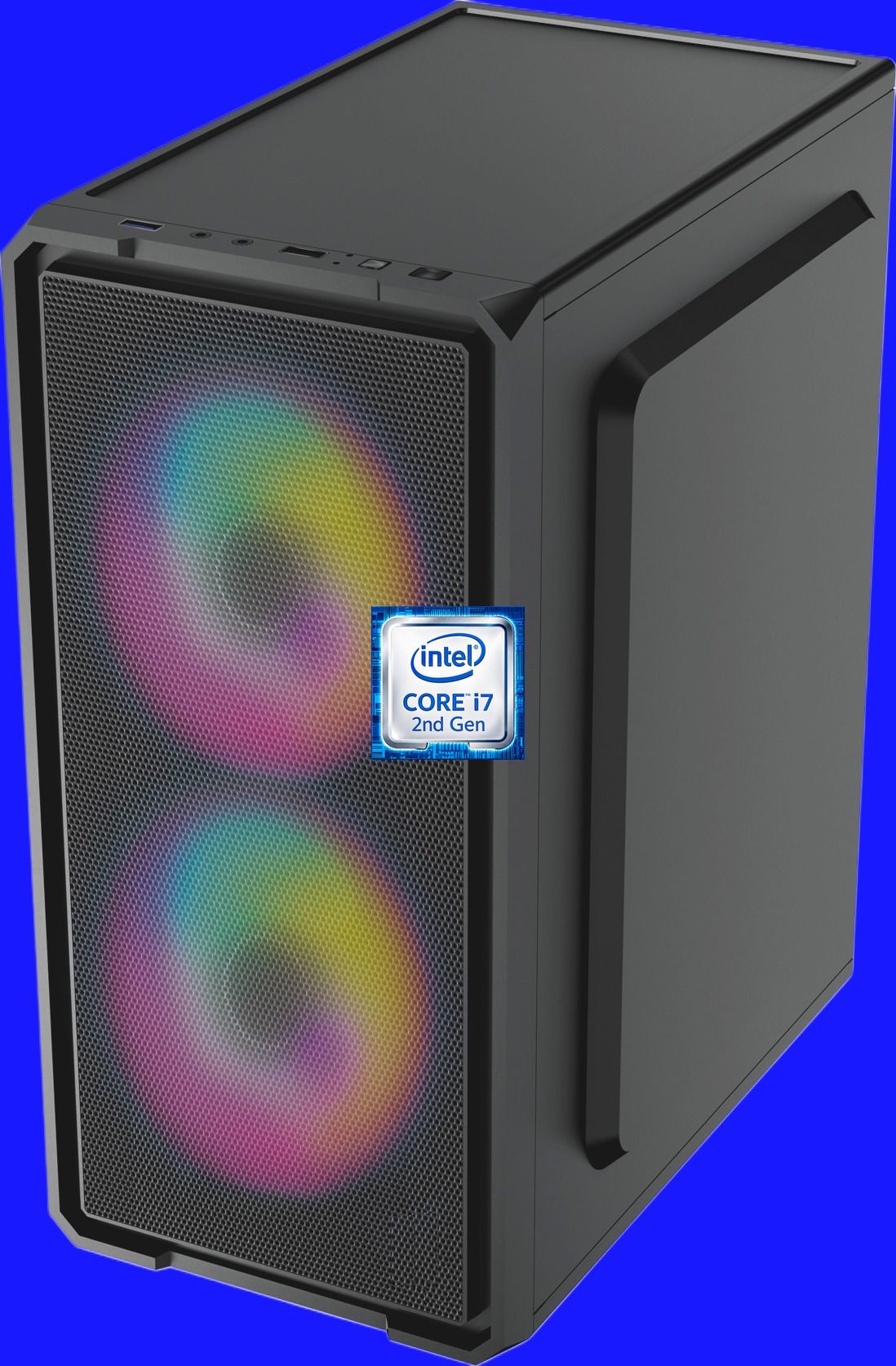Safal Kisan Intel Core i7 (2nd Gen) [4 Cores, 8 Threads, 8MB Cache, Up to 3.80 GHz] [DSW-N5] Gaming PC | Dual RGB Fans | Core™ i7 - 2600 Quad Core Processor (8 GB RAM/Intel UHD 4K Graphics/256 GB SSD Capacity/Windows 11 Pro) Mini Gaming Tower with MS Office-image-10