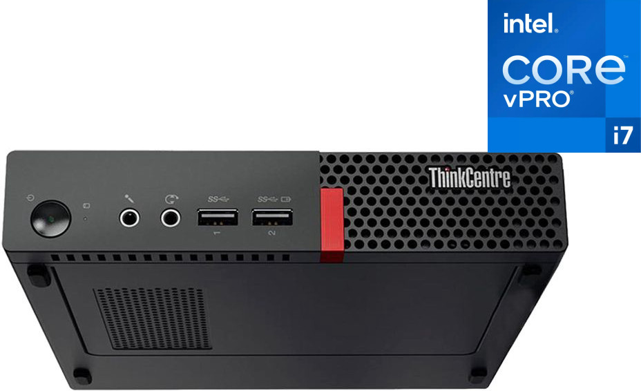 NCS Core i7 - 6700 [8MB Cache, Up to 4.00 GHz] - ThinkCentre Mini Desktop [GXW] Intel® Core™ i7 (6th Gen) Processor - Lenovo Tiny PC (32 GB RAM/Intel Ultra HD 530 Graphics/1 TB SSD Capacity/Windows 11 Pro) Microtower with MS Office image 1